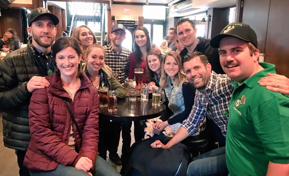 Amanda Falk, Brad Blake posing for a photo