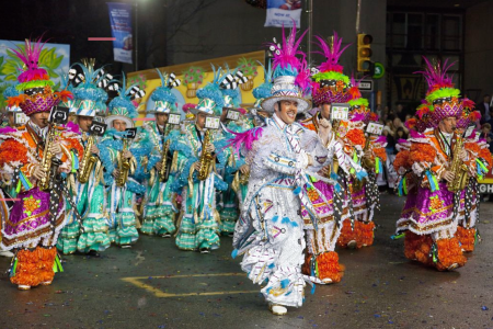 a group of people wearing costumes