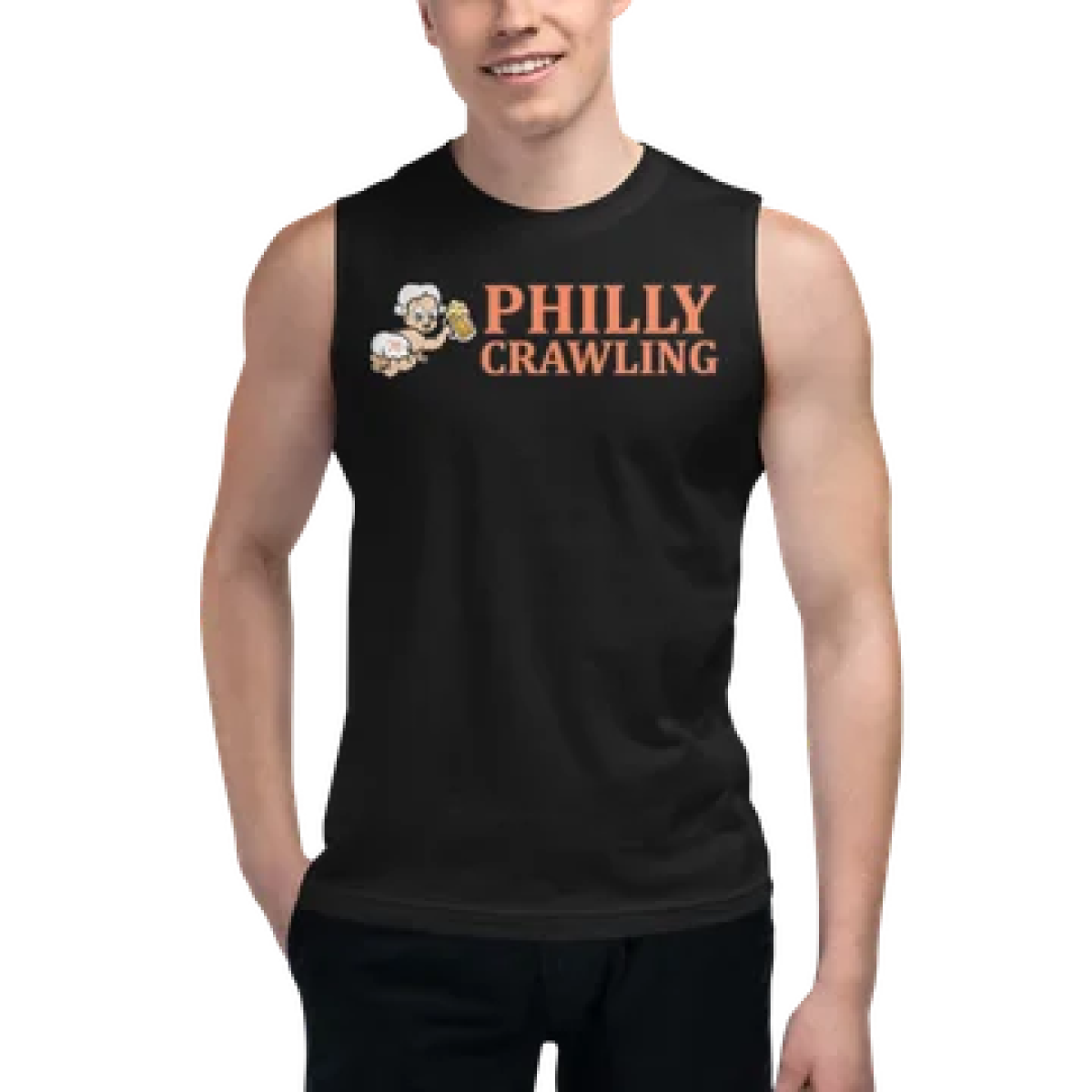 a person standing posing for the camera