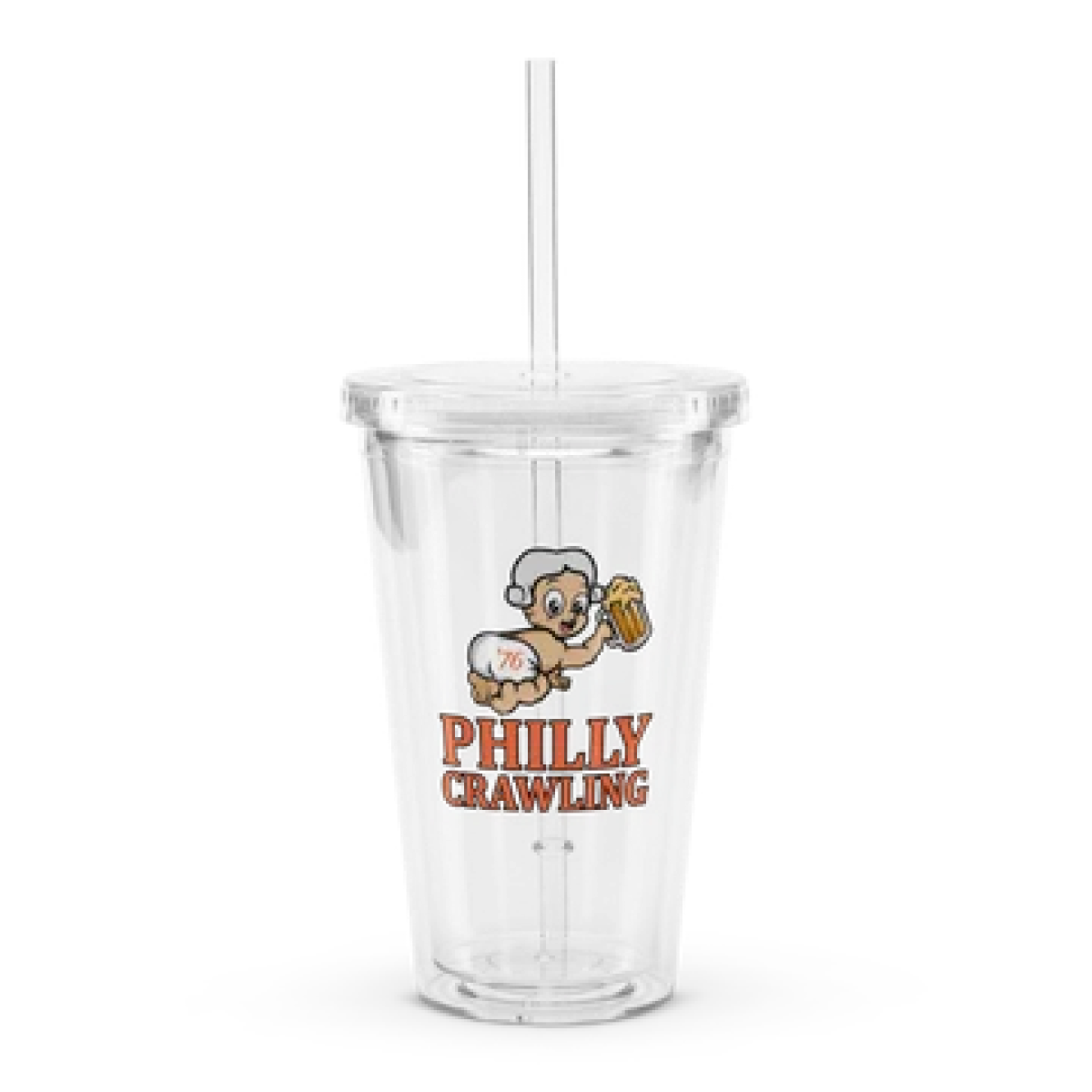 an empty glass on a table