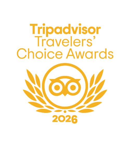 Tripadvisor Travelers' Choice Awards 2026 logo with an owl symbol.